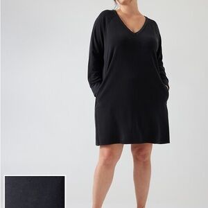 Athleta Black V-Neck Dress